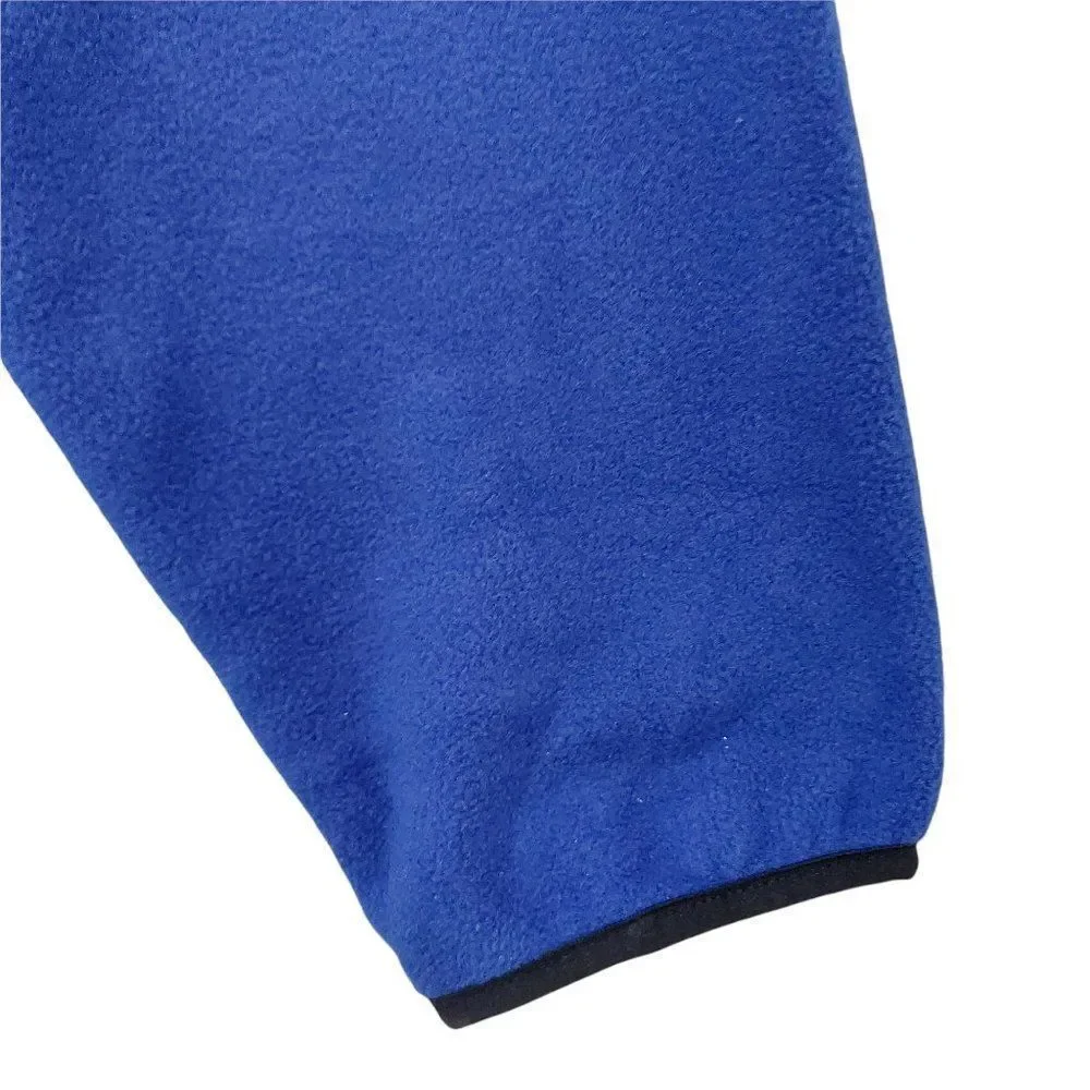 The North Face Jacket Mens Large Blue Fleece Full Zip Mock Neck Outdoor Travel
